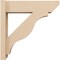 Ekena Millwork 5 1/2-in W x 18-in D x 18-in H Funston Slat Rough Cedar Woodgrain TimberThane Outlooker, Primed Tan OUTUR055X18X18FST24RCPR - alternate 4